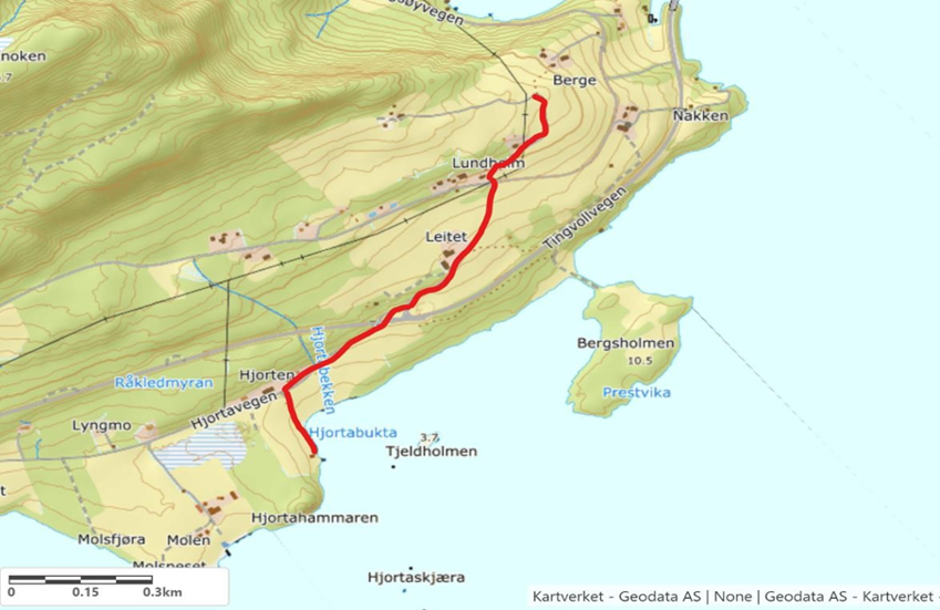 Første etappe Hjorten- Hoem - Ravngotten