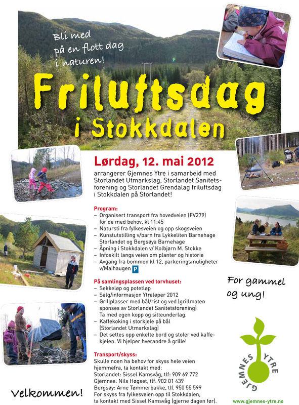 HUSK: 12.mai FRILUFTSDAG I GJEMNES YTRE