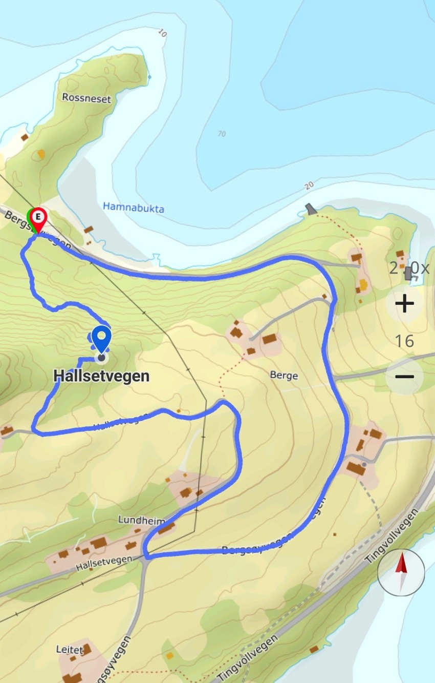 Rundtur Hamna - Hoem - Berge